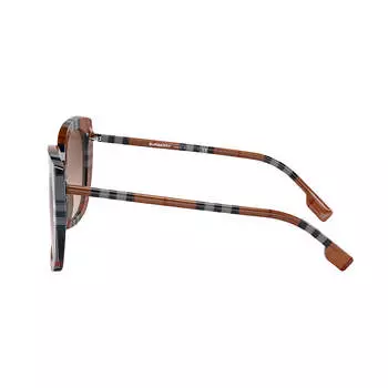 Burberry CAROLL BE 4323 400513 Женские квадратные солнцезащитные очки 54 мм, цвет Brown Check