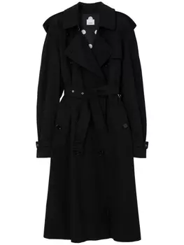 Burberry двубортный тренч, черный