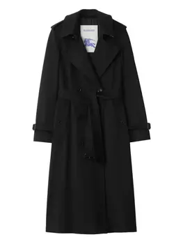 Burberry двубортный тренч, черный
