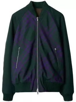 Burberry двусторонний бомбер, коричневый