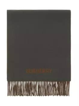 Burberry двусторонний кашемировый шарф, серый
