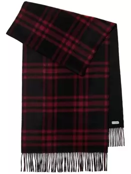 Burberry двусторонний клетчатый шарф, черный