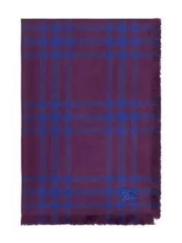 Burberry двусторонний клетчатый шарф, фиолетовый