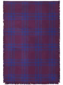 Burberry двусторонний клетчатый шарф, фиолетовый