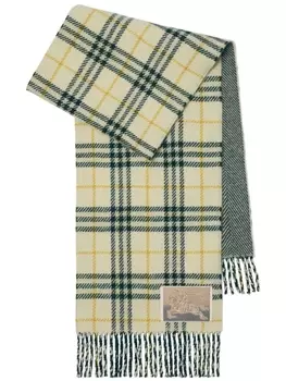 Burberry двусторонний клетчатый шарф, нейтральный цвет