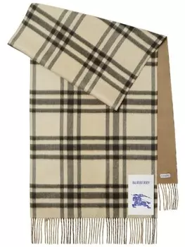 Burberry двусторонний клетчатый шарф, нейтральный цвет