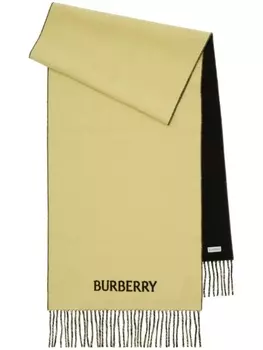 Burberry двусторонний шарф с принтом EKD, нейтральный цвет