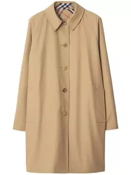 Burberry двусторонний тренч в клетку, нейтральный цвет