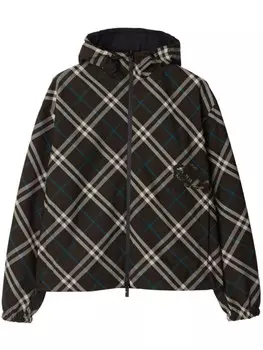 Burberry двусторонняя клетчатая куртка, коричневый