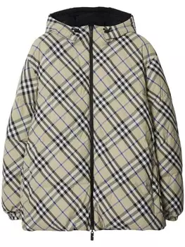 Burberry двусторонняя куртка-пуховик, нейтральный цвет