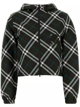 Burberry двусторонняя куртка с вышивкой, черный