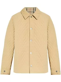 Burberry двусторонняя стеганая куртка, нейтральный цвет