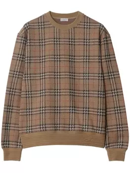 Burberry джемпер в клетку Vintage Check, коричневый