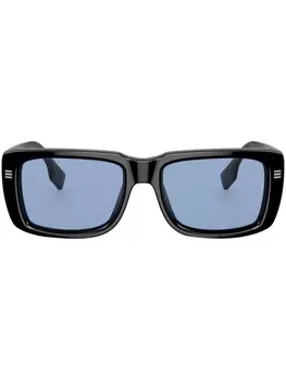 Burberry Eyewear солнцезащитные очки Jarvis в прямоугольной оправе, черный