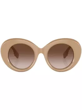 Burberry Eyewear солнцезащитные очки Margot с логотипом, коричневый