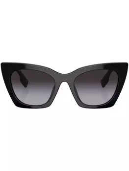 Burberry Eyewear солнцезащитные очки Marianne в оправе 'кошачий глаз', черный