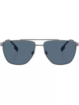 Burberry Eyewear солнцезащитные очки-пилоты Blaine, серый