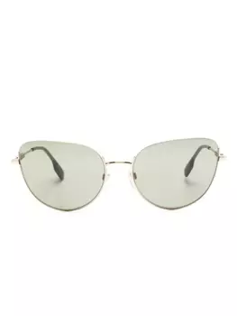Burberry Eyewear солнцезащитные очки-пилоты Harper, золотой