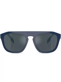 Burberry Eyewear солнцезащитные очки-пилоты Wren, синий