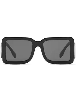 Burberry Eyewear солнцезащитные очки TB в квадратной оправе, черный