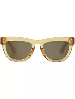 Burberry Eyewear солнцезащитные очки в квадратной оправе с логотипом, нейтральный цвет
