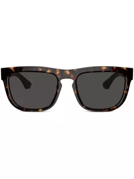 Burberry Eyewear солнцезащитные очки в квадратной оправе, коричневый