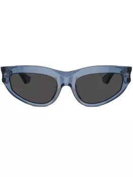 Burberry Eyewear солнцезащитные очки в оправе 'кошачий глаз', синий