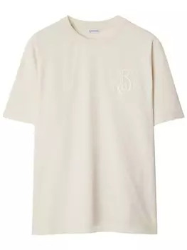 Burberry футболка B Shield, нейтральный цвет