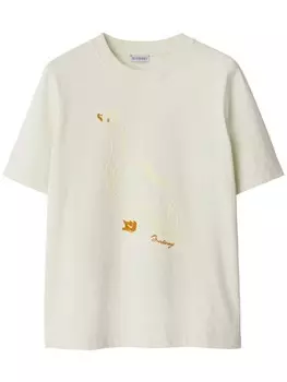 Burberry футболка Duck, нейтральный цвет