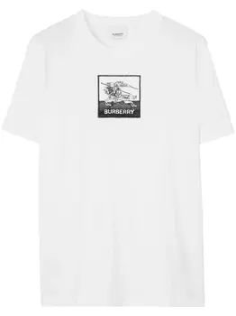 Burberry футболка EKD, белый