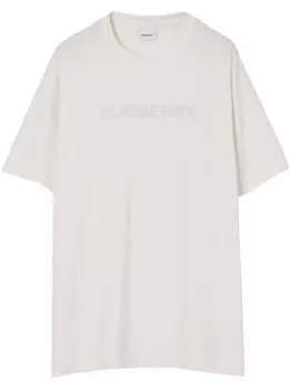 Burberry футболка из джерси с логотипом, белый