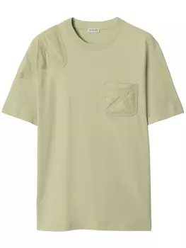 Burberry футболка из джерси, зеленый
