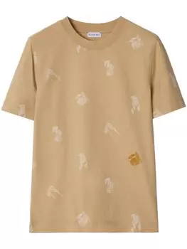 Burberry футболка из хлопка «Конный рыцарь», коричневый