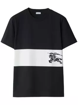 Burberry футболка из хлопка с принтом EKD, черный