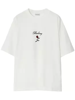 Burberry футболка Rose, белый