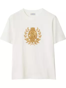 Burberry футболка с логотипом B, белый