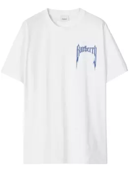 Burberry футболка с логотипом, белый