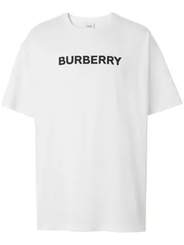Burberry футболка с логотипом, белый
