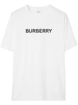 Burberry футболка с логотипом, белый