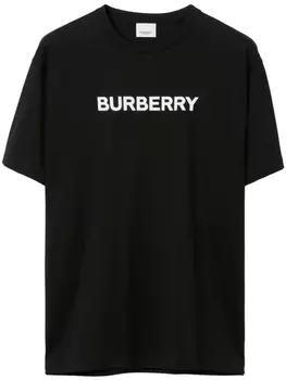 Burberry футболка с логотипом, черный