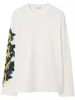 Burberry футболка с логотипом Ivy, белый