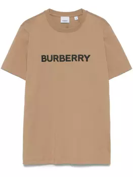 Burberry футболка с логотипом, коричневый