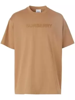 Burberry футболка с логотипом, нейтральный цвет