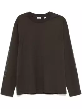 Burberry футболка с логотипом, зеленый