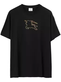 Burberry футболка с принтом, черный