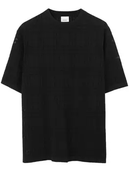 Burberry футболка в клетку, черный