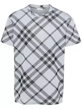 Burberry футболка в клетку Vintage Check, серый