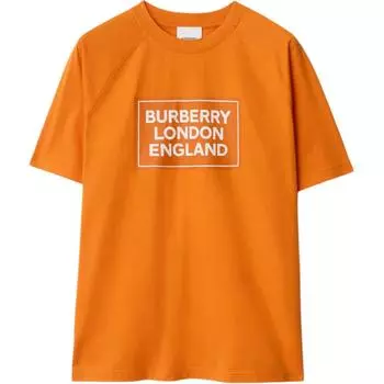 Burberry Футболка женская оранжевая