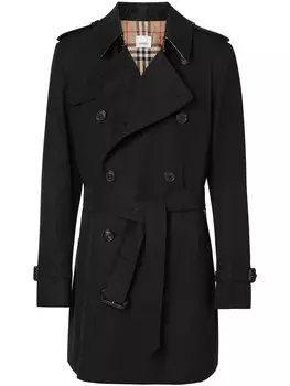 Burberry габардиновый тренч, черный