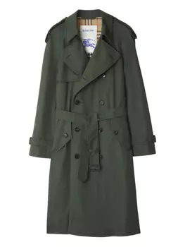 Burberry габардиновый тренч, зеленый